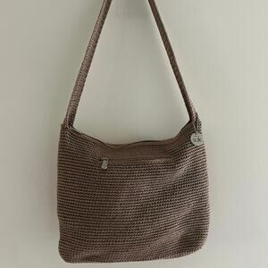 The Sak Knit Shoulder Bag Tan JL
